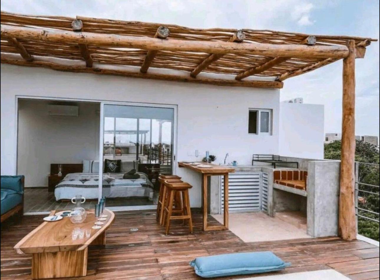 Rosa Azul Tulum Aparthotel Buitenkant foto