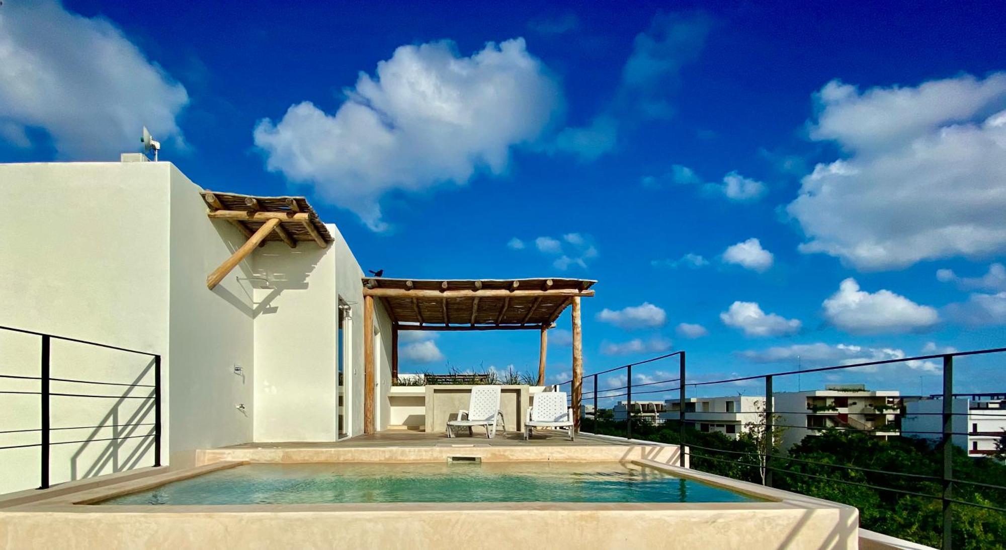 Rosa Azul Tulum Aparthotel Buitenkant foto